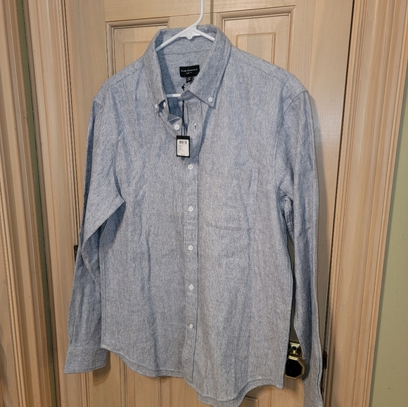 Club Monaco Mens sz M Cotton Chemise button down shirt - Picture 4 of 4